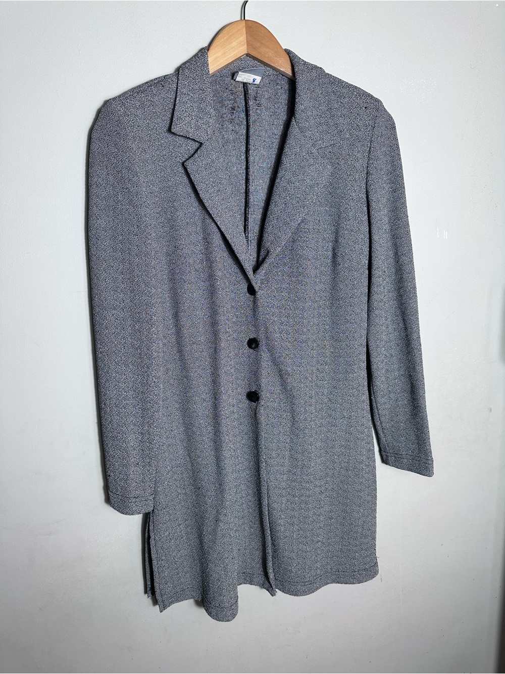 Vintage Rabbit Rabbit Rabbit Gray Blazer - Picture 1 of 8